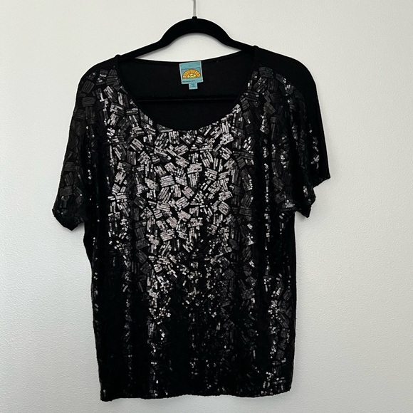 C&C Sequined‎ T Shirt - Picture 1 of 3